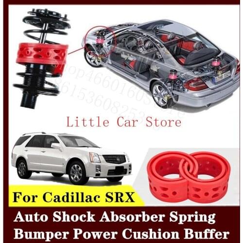 2PCS Front Rear Suspension Shock Bumper Spring Coil Cushion Buffer For Cadillac SRX