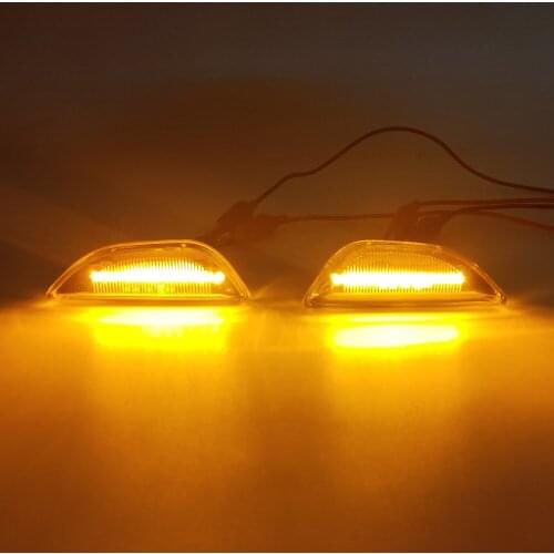 2x Dynamic Led Side Marker Flowing Turn Signal Sequential Blinker Lamp For Opel Mokka X Chevrolet Trax 2013-2020 Buick Encore