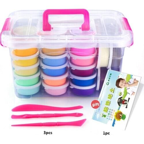 36colors Kids Polymer Clay Super Light DIY Modelling Clay Slime Soft Intelligent Plasticine Learning Education Toy for Children