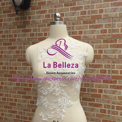 5pieces/lot Good quality handmade beads large applique patches DIY all kinds of dance clothing accessories applique 47.5*34cm