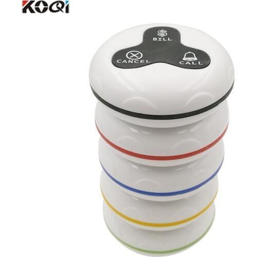 Wireless waiter calling pager system push button for restaurant