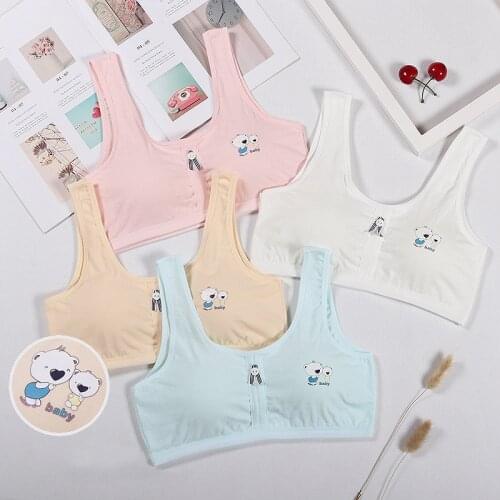 Cotton Bra for Teen Girls Kids Training Bra Tops Teenager Underwear Soft Adolescente Brassiere Young Girl Lingerie Undercloth