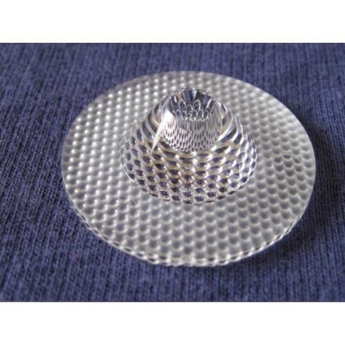 #HOS-35-60 High quality LED Optical Lens 1P, 35mm Diameter, 60 Degree, PMMA materials, Bead Surface