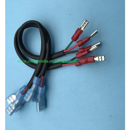 18-20AWG insulation terminal wire harness with 20cm 20AWG wire with 14AWG wire protector