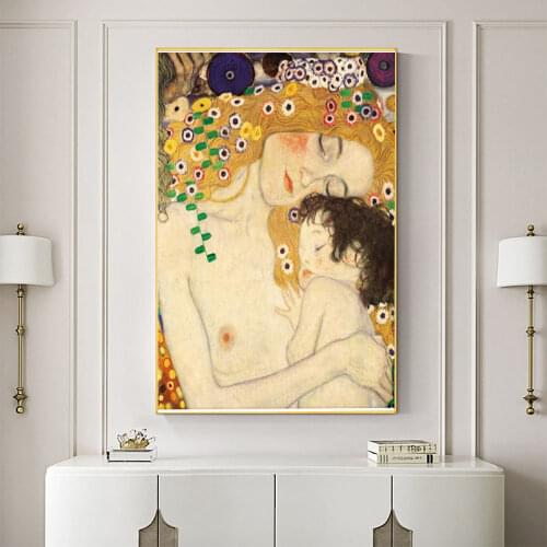 Klimt DIY Embroidery Cross Stitch 11CT Kits Needlework Craft Set Cotton Thread Printed Canvas Home Decoration Dropshipping