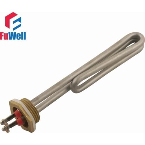 1 Inch Stainless Steel Copper Head Sauna Heating Tube 220V 3KW Electric Heater Pipe Water Boiler Heating Element
