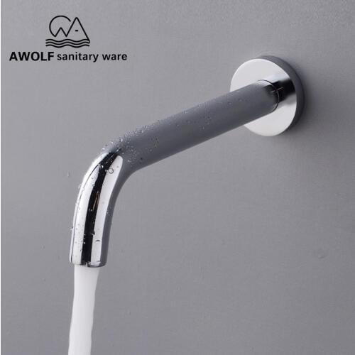 Wall Mounted Spout G1/2 Solid Brass Bathroom Shower Accessories For Bathtub Basin Chrome AF618