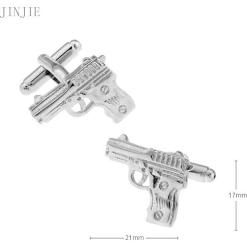 New Fashion copper Gun Styling Glossy Metal Cuff Nail Mens Business Casual French Shirt Cuff Button Cufflinks Gifts for Men