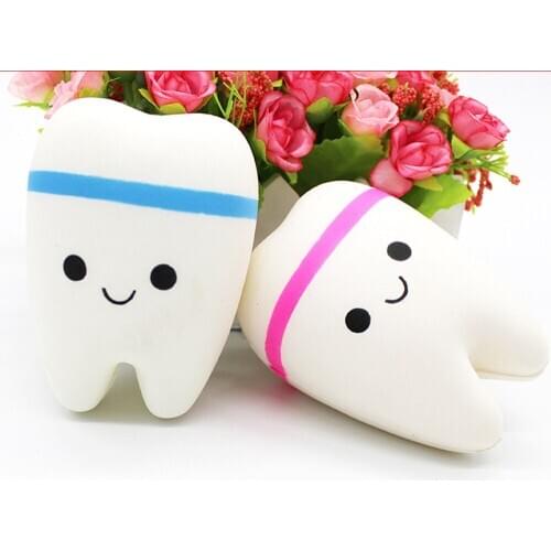 New decompression toys Squishy teeth slow rebound teeth simulation teeth PU teeth toys squishy starry teeth slow rebound