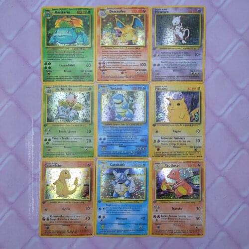 Pokemon 102pcs Charizard France 8.8*6.3cm Reproduction Card Game Collection Anime Cards Toys for Children Christmas Gift