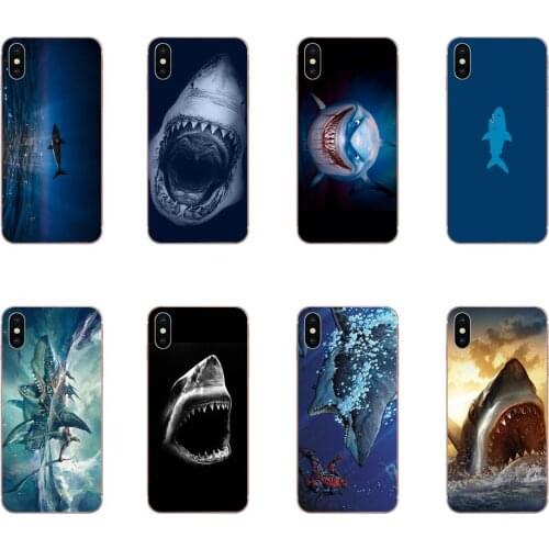 Shark For LG G7 ThinQ G5 G6 K50 Q60 K40 K8 Q7 2018 2017 V40 V30 V20 V10 Soft Silicone TPU Transparent Phone Case