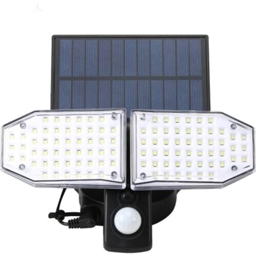 100/120 LED Solar Light Outdoor Solar Lamp Powered Sunlight Waterproof PIR Motion Sensor Street Light For Garden Decoration
