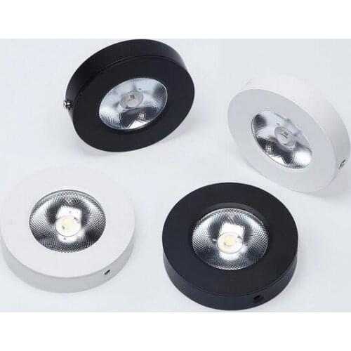 LED Surface Mounted Downlights 3W 5W 7W 10W 15W Panel lamps Cabinet Showcase Down Lights COB Spot Ceiling 220V 240V