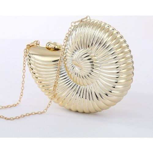Evening Clutch Bag Wedding Purse Handbags Luxury Designer Conch Shape Womens Dinner Bags Female Mini Shoulder Crossbody Bag