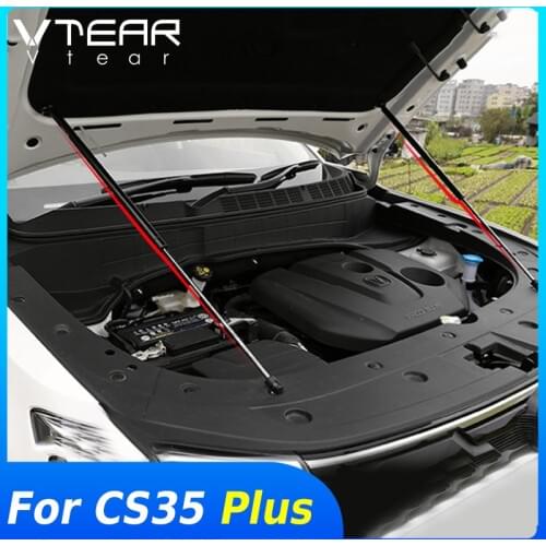 Vtear For Changan CS35 Plus exterior Engine cover support rod decoration Car Hydraulic rod accessories styling parts trim 2020