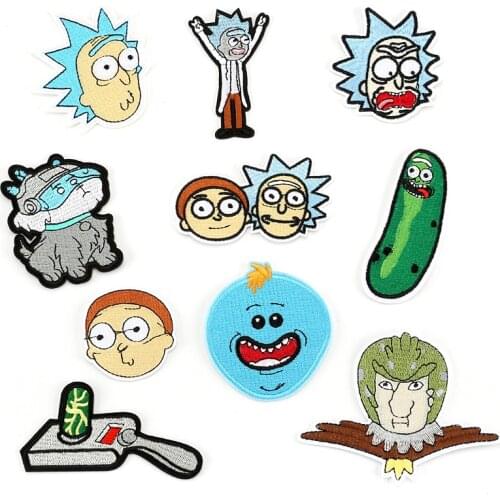 High Quality Cartoon Character Fashion Patch Stickers DIY Clothing Bags Embroidery Patch Decoration Accessories