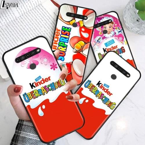 Egg Kinder joy surprise for LG G8 G8S G8X V30 V35 V40 V50 V60 ThinQ Q60 K40 K50 K51 K61 K71 K92 K62 Soft Black Phone Case