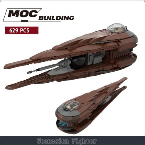 Interstellar Space Military Series Wars Star Fighter Moc Building Blocks Assembly Toys For Children Kids Xmas Gifts