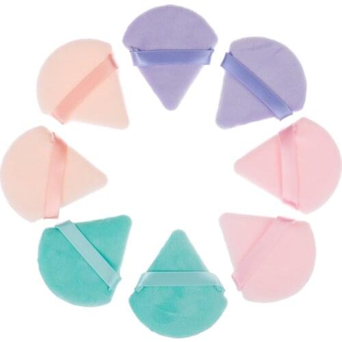 2pcs Make Up Tools Cosmetic Puff Triangle Velvet Foundation Cream Mini MakeUp Sponge puffs