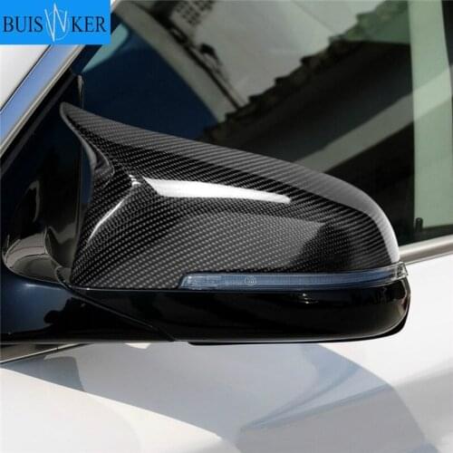 2pcs Mirror Covers Left Right Side Rearview Mirror Cover Cap For BMW 5 6 7 Series F10 F18 F11 F06 F07 F12 F13 F01 2014 2015 2016