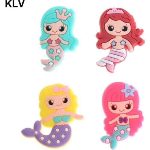 20pcs Mermaid Flatback DIY Hair Bow Accessories Shower Decoration Center Crafts