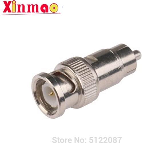2pcs BNC Male Plug to Hexagon Thread Adapter Q9 Audio Connector for Surveillance Camera Accessories for 74-5