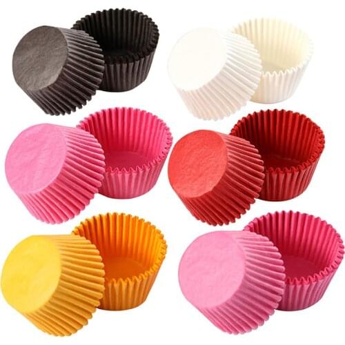 500/1000 Pcs 6 Size Cupcake Liner Baking Cups Cupcake Mold tray blotting paper Muffin Cases Cake paper cup Decorating Tools