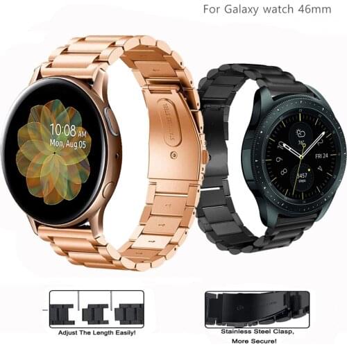 Stainless Steel band for Samsung Galaxy watch 46mm strap Gear S3 Frontier band 22mm Metal bracelet Huawei watch GT strap S 3 46