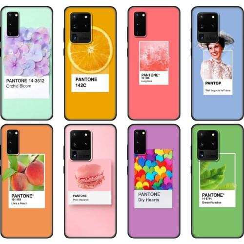 Black tpu Case For Samsung galaxy S20 /S20 PLUS/S20 ultra/S20+ /S20FE back Pantone Candy Color sunshine sky Novelt Fundas