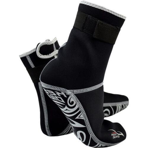 KEEP DIVING 3MM Neoprene Scuba Diving Waterproof Socks Surf Wetsuit Shoes Snorkeling Winter Swim Warm Boots