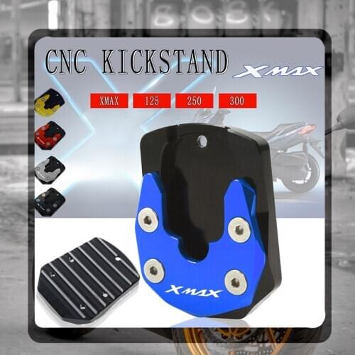For YAMAHA XMAX 125 300 250 XMAX250 XMAX125 XMAX300 X MAX Motorcycle Kickstand Foot Side Stand Extension Pad Support Plate