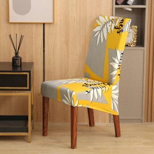 Stretch XL Large Size Chair Cover Soft Spandex High Back Slipcover for Dining Room Kitchen Hotel Table Banquet Chairs Seat Cover