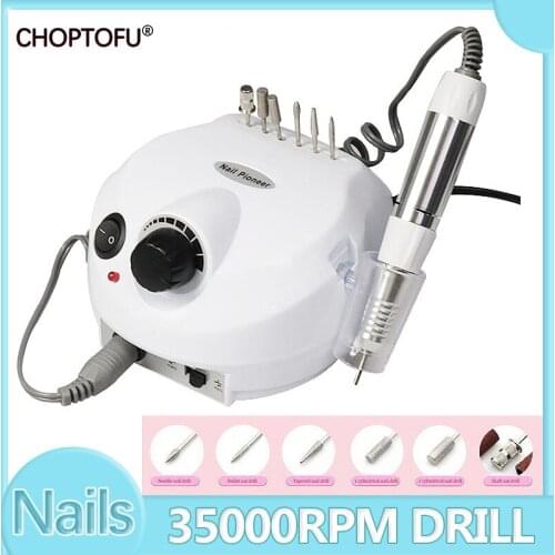 45W Electric Nail Drill Machine Nail Drill Bit 35000RPM Micromotor for Nails Art DIY Tips Electric Manicure Machine Pedicure