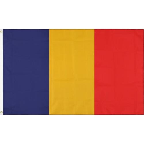 JiaHao Wholesale 100% Polyester Stock 3x5ft Romania Flag