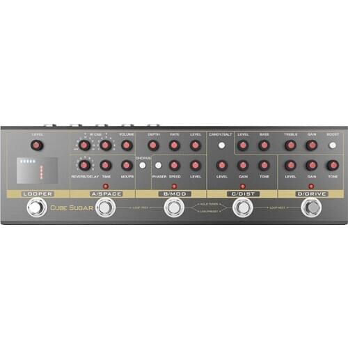 CUVAVE Guitar Combined Effect Pedal with 72 IR Cabinets 9 Loops Tuner