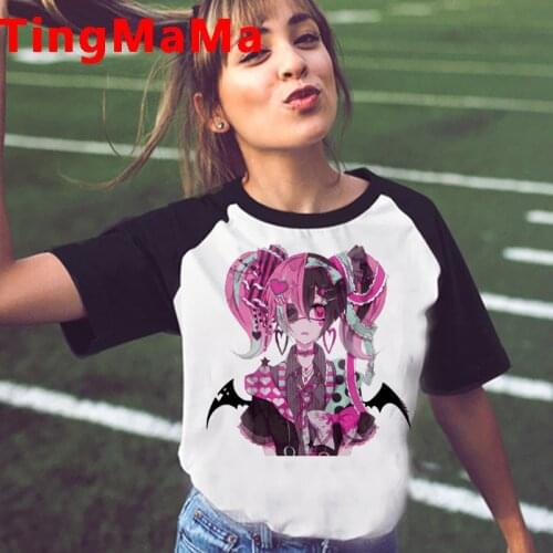 Japanese Anime Harajuku E-girls Punk summer top women plus size graphic tees women ulzzang t-shirt t shirt streetwear aesthetic
