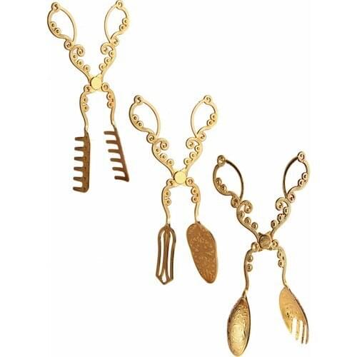 QueenS Kitchen Three Pcs Tarnish Zinc Alloy Lux Service Set