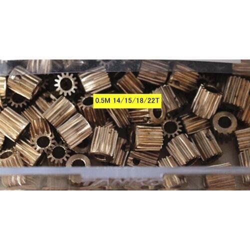Copper Steel 0.5M 14T 4mm 15T 5mm 18T 4mm Gear 22T 5mm 6mm 6.35mm hole diameter spur gear