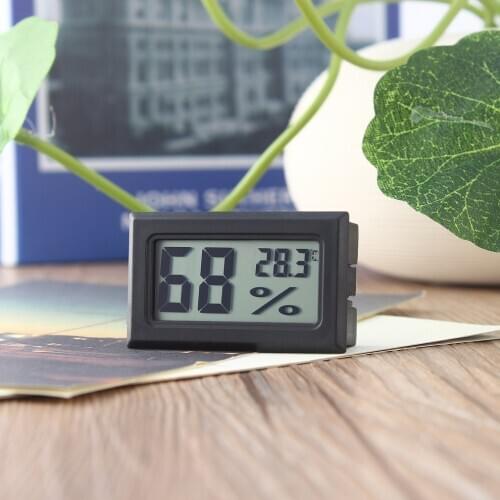 Mini Digital Thermometer Hygrometer Portable LCD Indoor Convenient Temperature Gauge Humidity Meter Sensor Probe Weather Station