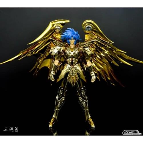 New Jmodel Saint Seiya Myth Soul of God Gold EX Gemini SaGa metal armor With Cloth Hanger Myth God Action Figure Toy