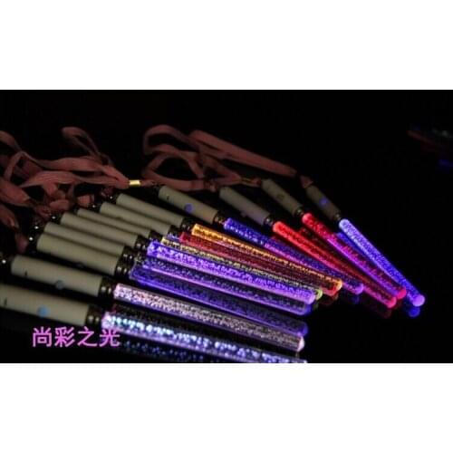 New Christmas Toys LED Cheer Glow Sticks Acrylic Bubble Flash Wand For Kids Toys Concert Bar Party Supplies