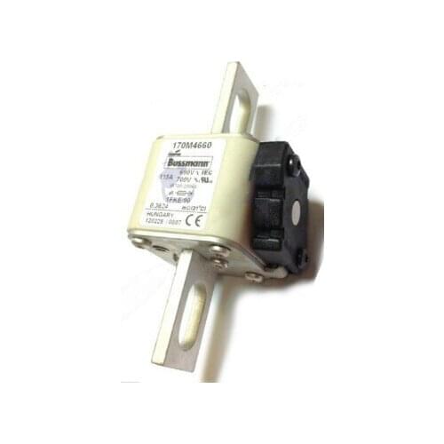 Fuses: 170M4658 200A 690V / 170M4659 250A / 170M4660 315A / 170M4661 350A 690V (1FKE/90) aR