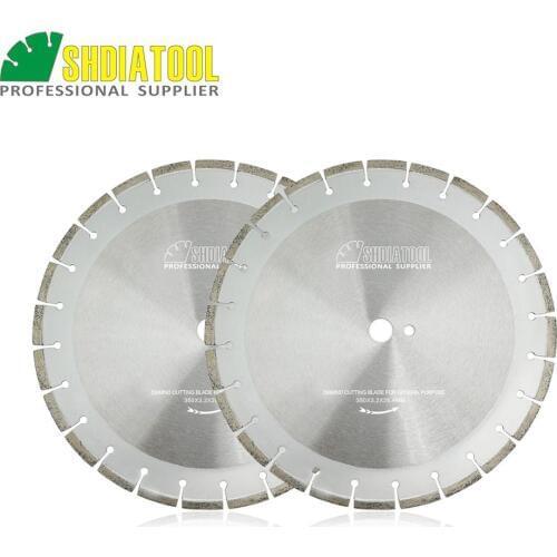 SHDIATOOL 2pcs 14inch/350MM Laser Welded Diamond Blades For Cured Concrete Cutting Good Quality Road Saw Blade Cutting Disc