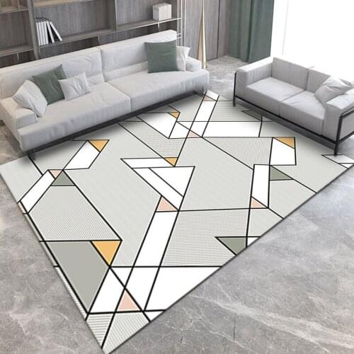 Modern Non-slip 3D Geometric Kichen Floor Mats Carpets Rug for Bedroom Living Room Area Rugs Child Kids Play Chair Parlor Mat