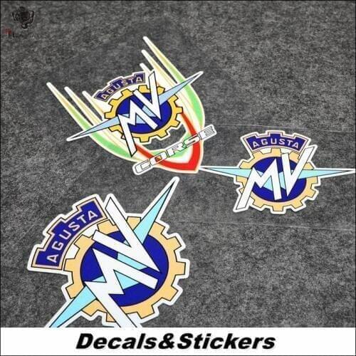 NO.L228 AGUSTA MV 3M Reflective Modified Stickers Car Helmet Waterproof Decals Racing Motorcycle