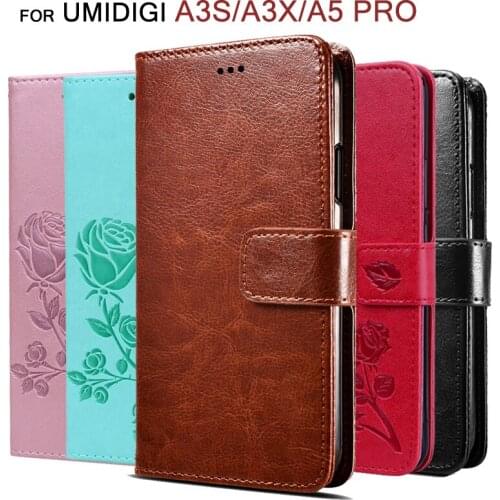 UMI A5 Pro Phone Flip Funda Case For UMIDIGI A3S A3X Leather Screen Protector Cover UMIDIGI A5 Pro Wallet Capas Coque Cases