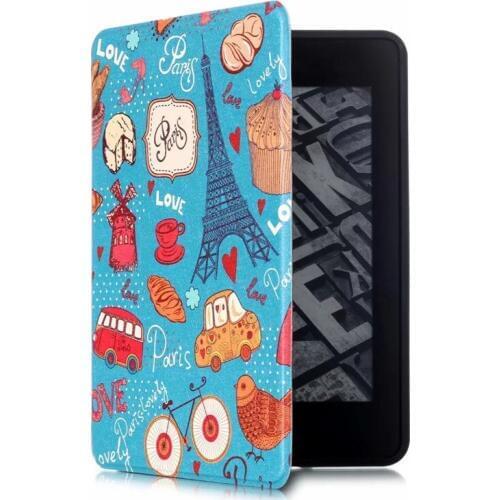 Smart Case For Amazon New Kindle Paperwhite 4 2018 PU Leather Print Cover For Kindle Paperwhite 4 10th Generation 6.0"+Film+Pen