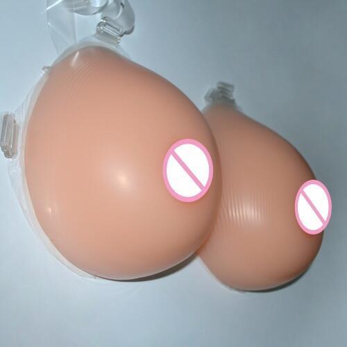 1Pair 4600g/Pair Huge Soft Silicone Breast Form Artificial Mastectomy Boob Enhancer Chest Prosthesis With Strap