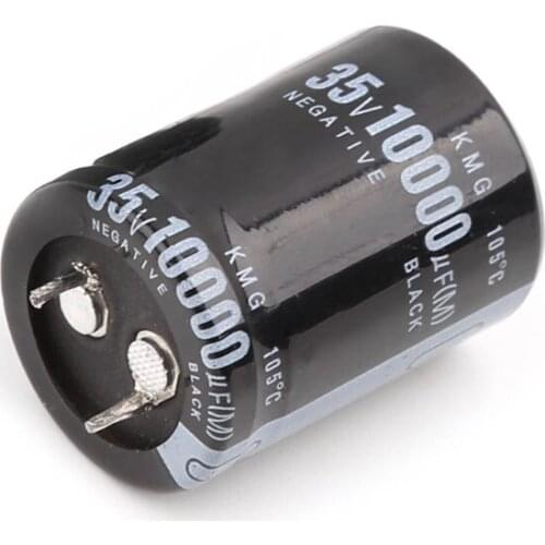 2pcs 10000uF 35V Radial Aluminium Electrolytic Capacitors 25x40mm