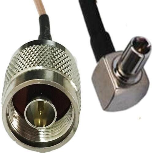 20pcs TS9/CRC9 Male RA to N Male Plug RF Coax Pigtail Cable RG316 20cm